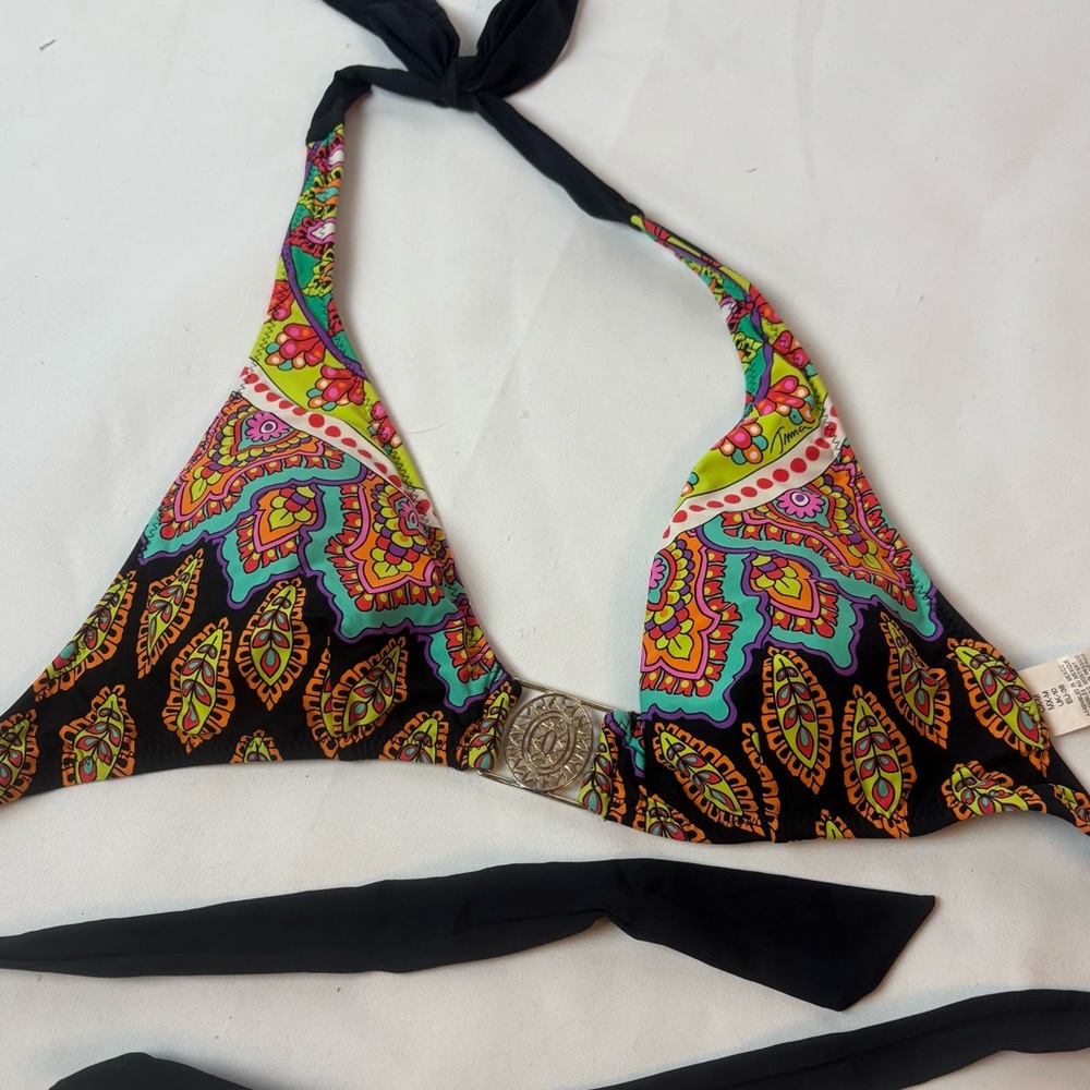 Trina Turk Multicolor Paisley Bikini Top